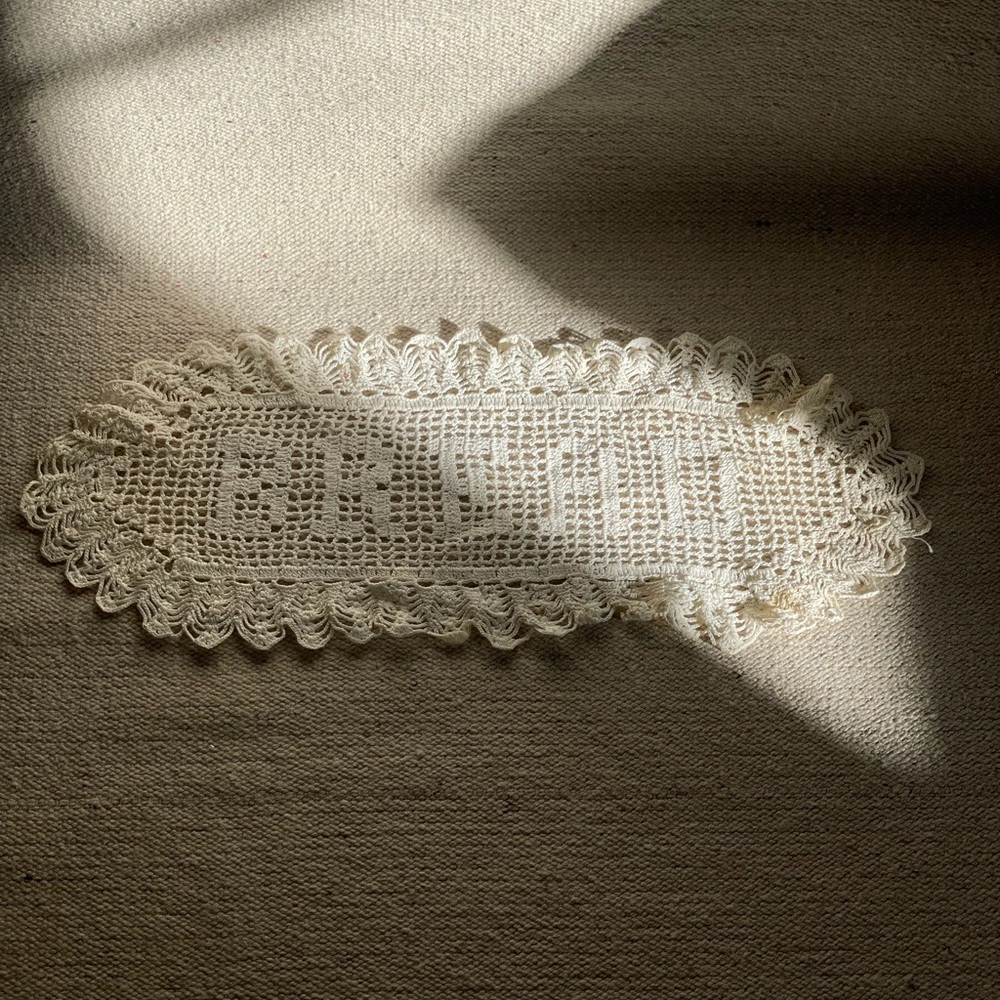 Vintage Crochet Bread Doily